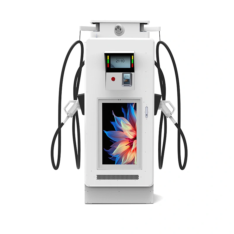 เครื่องชาร์จเร็ว DC EV ขนาด 60kW พร้อมจอแสดงผลดิจิตอลสำหรับการชาร์จสาธารณะ