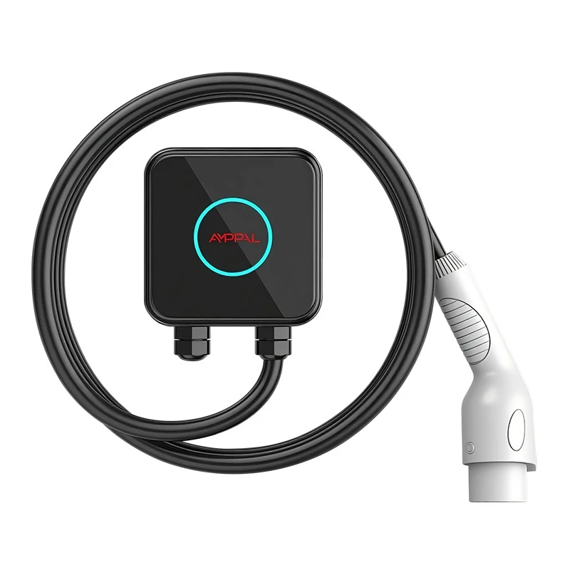 เครื่องชาร์จ Wallbox AC EV ขนาดกะทัดรัด 7kW สำหรับอู่ซ่อมรถในที่พักอาศัย