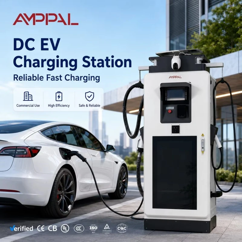 120kW Commercial DC EV Charger with Digital Display for Public Stations